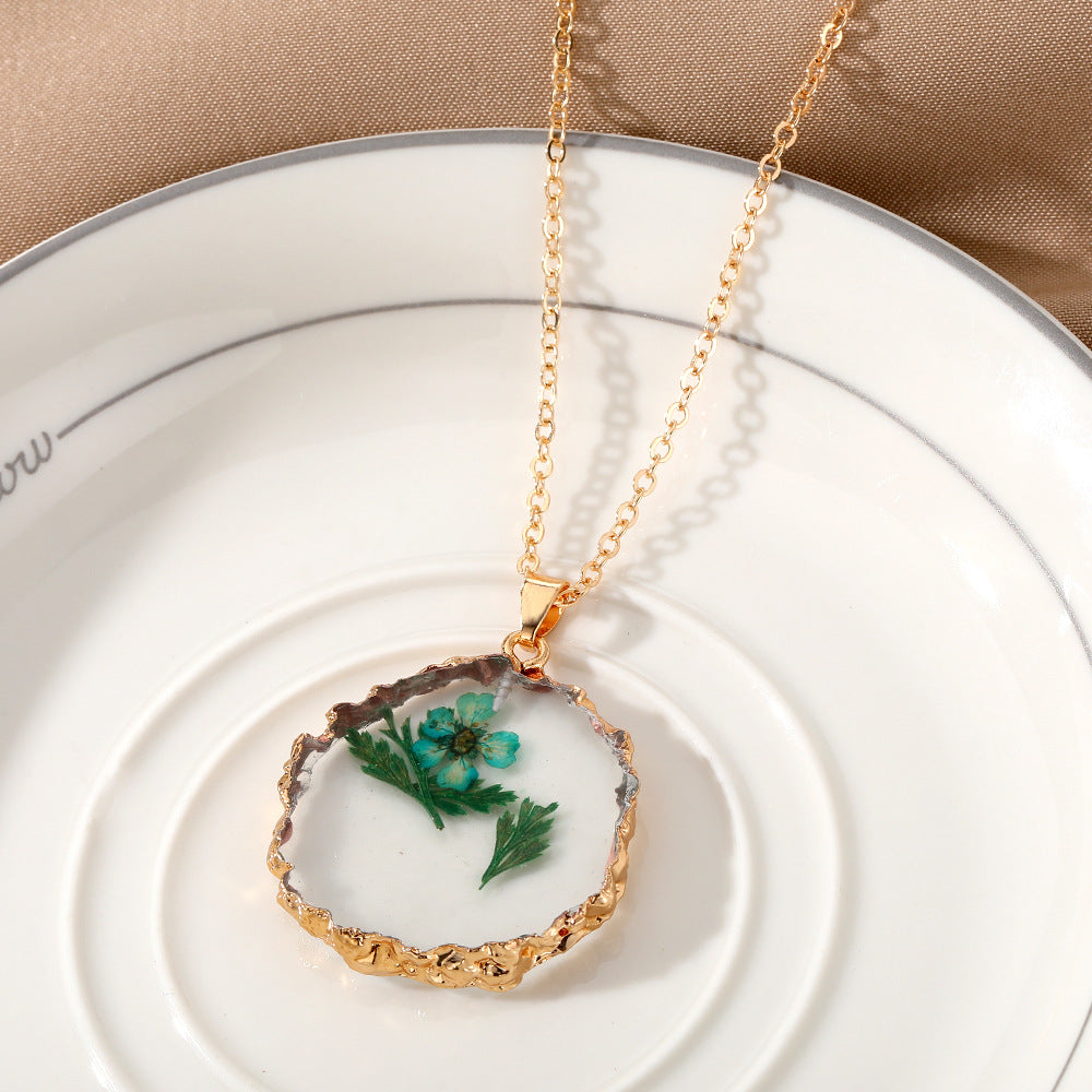 Wholesale December Immortal Flower Necklaces